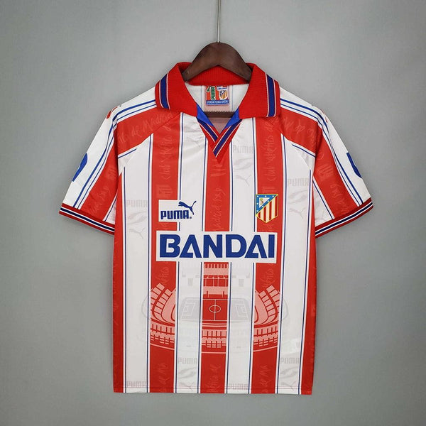 Camisa Atlético de Madrid Retrô 1996/1997 Branca e Vermelha - Puma - DA Sports Oficial