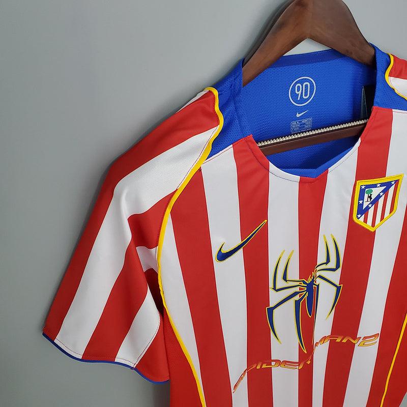 Camisa Atlético de Madrid Retrô 2004/2005 Vermelha e Branca - Nike - DA Sports Oficial