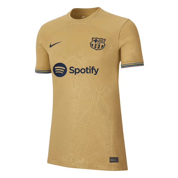 Camisa Barcelona Away 22/23 s/n° Torcedor Nike Feminina - Dourada - DA Sports Oficial