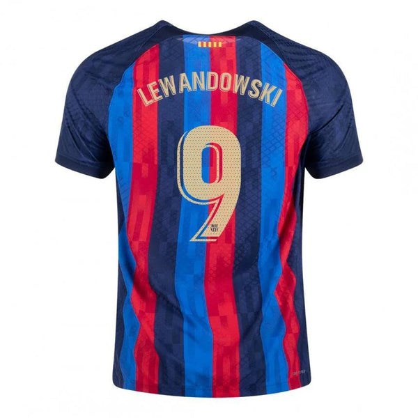 Camisa Barcelona I 22/23 Nike [Lewandowski #9] - Grená - DA Sports Oficial