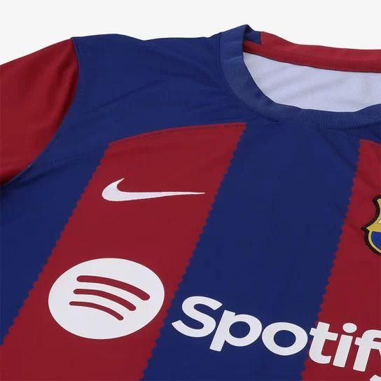 Camisa Barcelona I 23/24 Nike - Grená - DA Sports Oficial