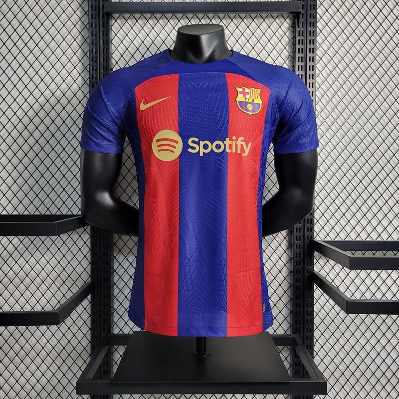 Camisa Barcelona I 24/25 Azul e Vermelha - Nike - Masculino Jogador - DA Sports Oficial