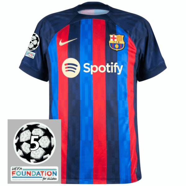 Camisa Barcelona I [Patch Champions League] 22/23 Nike - Grená - DA Sports Oficial