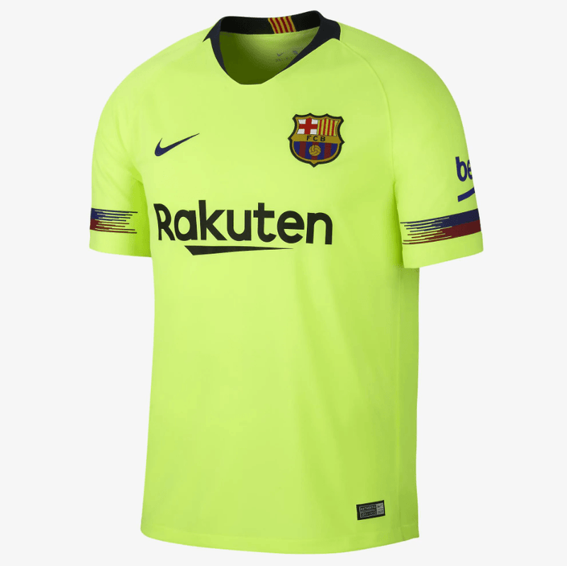 Camisa Barcelona II Nike - Verde Limão - DA Sports Oficial