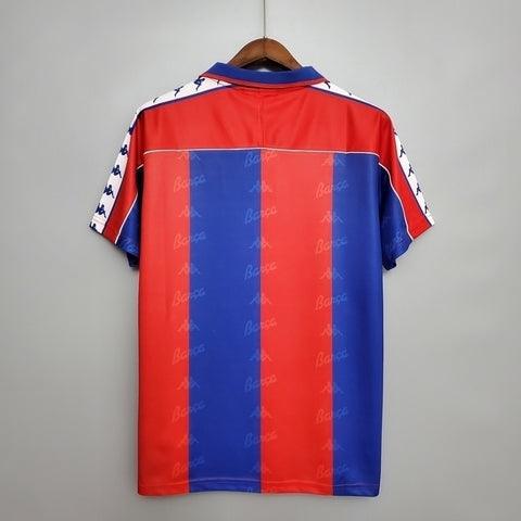 Camisa Barcelona Retrô 1992/1995 Azul e Vermelha - Kappa - DA Sports Oficial