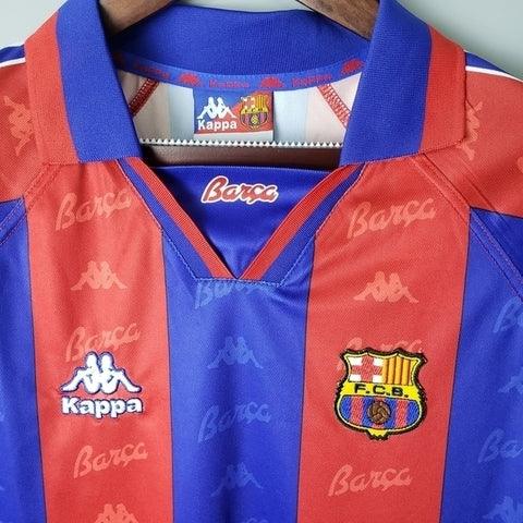 Camisa Barcelona Retrô 1996/1997 Azul e Grená - Kappa - DA Sports Oficial