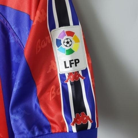 Camisa Barcelona Retrô 1996/1997 Azul e Grená - Kappa - DA Sports Oficial