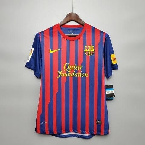 Camisa Barcelona Retrô 2011/2012 Azul e Grená - Nike - DA Sports Oficial