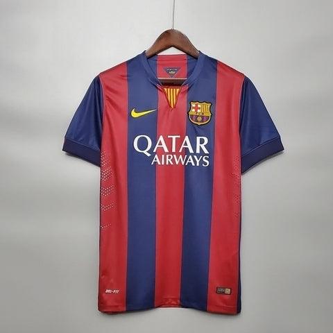 Camisa Barcelona Retrô 2014/2015 Azul e Grená - Nike - DA Sports Oficial