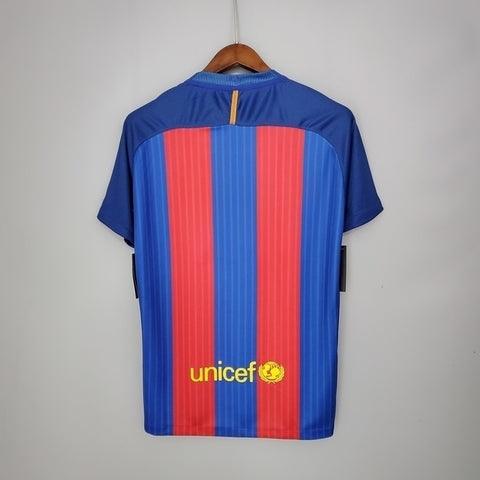 Camisa Barcelona Retrô 2016/2017 Azul e Vermelha - Nike - DA Sports Oficial