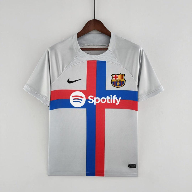 Camisa Barcelona Third 22/23 s/n° Torcedor Masculino - Cinza - DA Sports Oficial