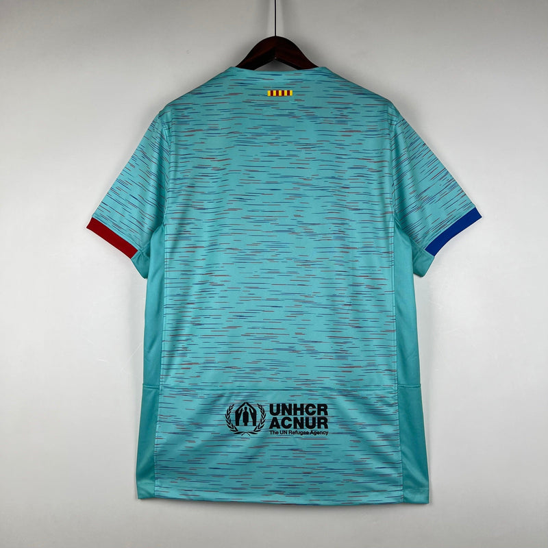 Camisa Barcelona Third 23/24 s/n° Torcedor Masculino - Azul Claro - DA Sports Oficial