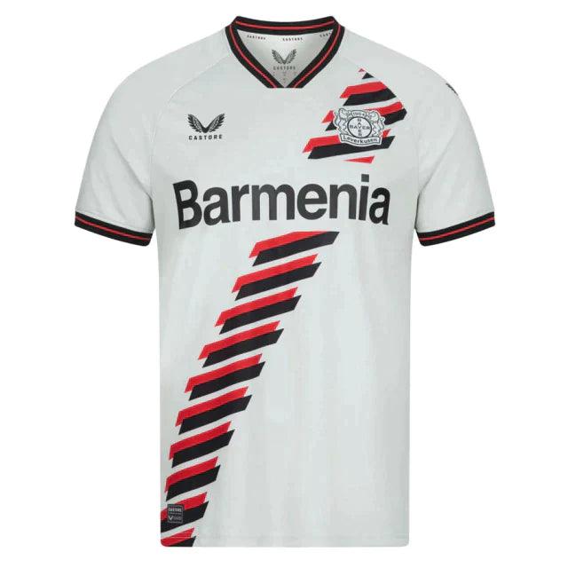 Camisa Bayer Leverkusen Away 23/24 s/n° Torcedor Masculino - Branco - DA Sports Oficial