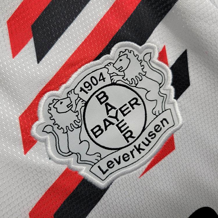 Camisa Bayer Leverkusen Away 23/24 s/n° Torcedor Masculino - Branco - DA Sports Oficial