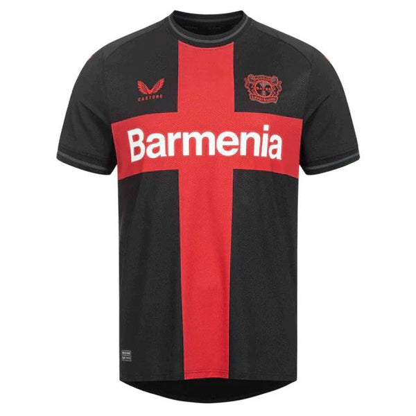 Camisa Bayer Leverkusen Home 23/24 s/n° Torcedor Masculino - Preto - DA Sports Oficial