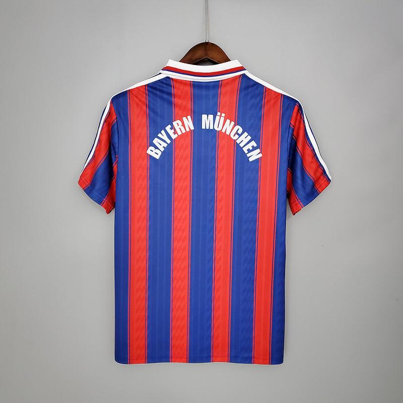 Camisa Bayern de Munique Retrô 1995/1997 Azul e Vermelha - Adidas - DA Sports Oficial