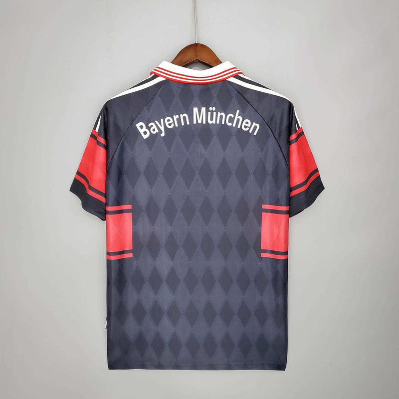 Camisa Bayern Retrô 1997/1999 Preta e Vermelha - Adidas - DA Sports Oficial