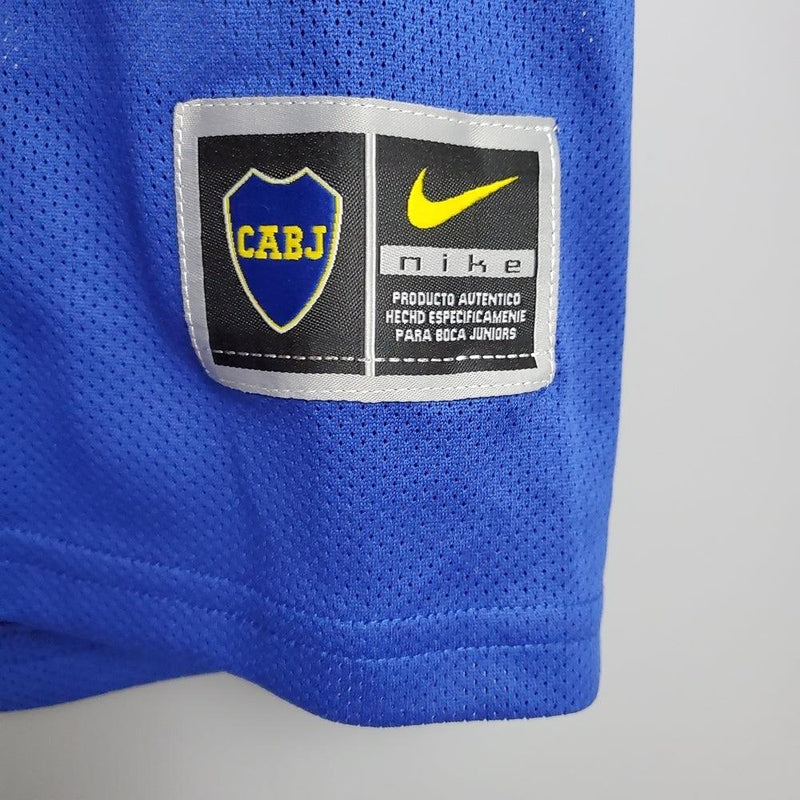 Camisa Boca Juniors Retrô 03/04 - Nike - Azul e Amarela - DA Sports Oficial