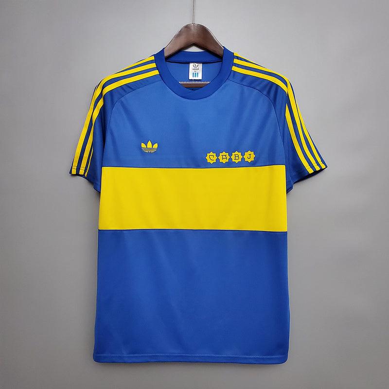 Camisa Boca Juniors Retrô 1981 Azul e Amarela - Adidas - DA Sports Oficial