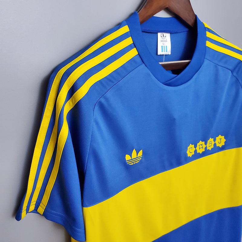 Camisa Boca Juniors Retrô 1981 Azul e Amarela - Adidas - DA Sports Oficial