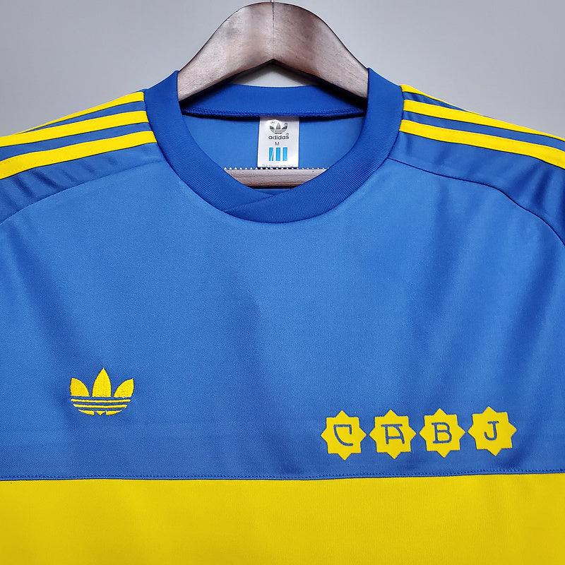 Camisa Boca Juniors Retrô 1981 Azul e Amarela - Adidas - DA Sports Oficial