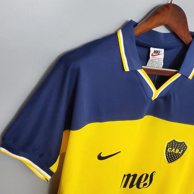 Camisa Boca Juniors Retrô 1999 Azul e Amarela - Nike - DA Sports Oficial