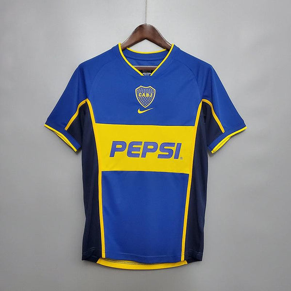 Camisa Boca Juniors Retrô 2002 Azul e Amarela - Nike - DA Sports Oficial