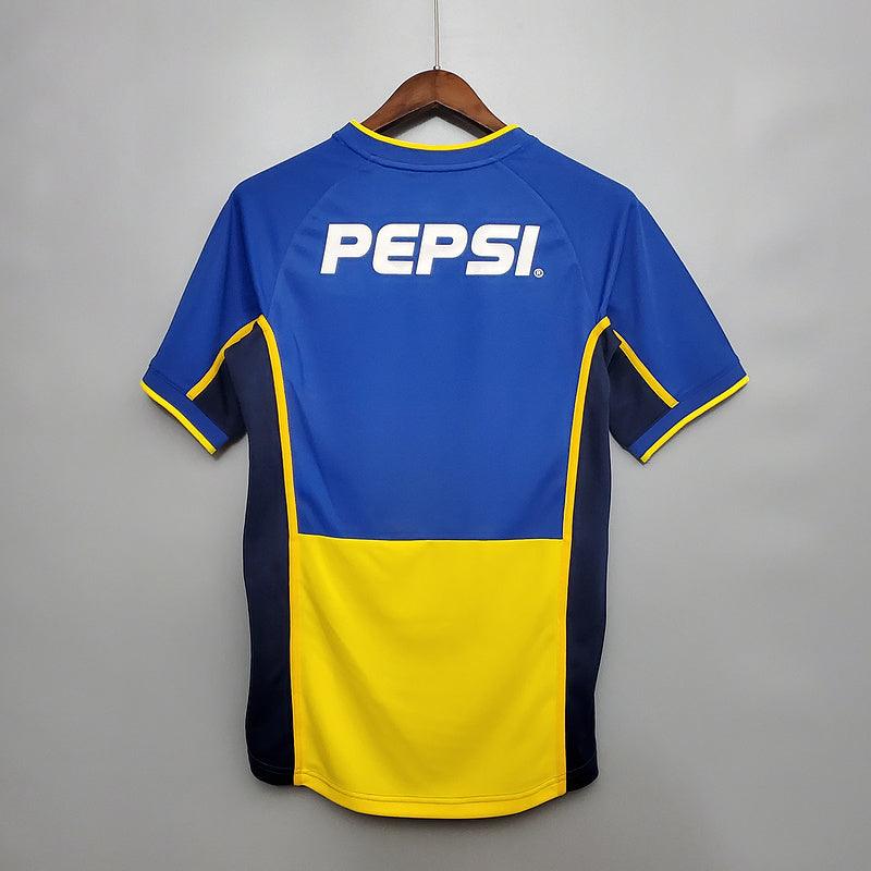 Camisa Boca Juniors Retrô 2002 Azul e Amarela - Nike - DA Sports Oficial