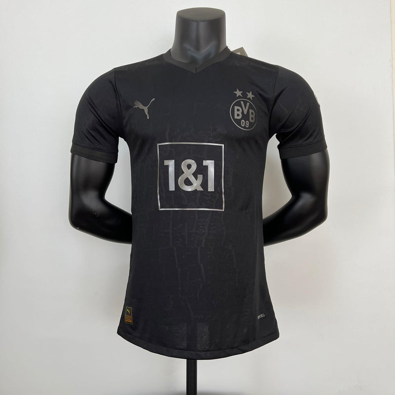 Camisa Borussia Dortmund Edição Carvão 2023 Puma - Preto - Masculino Jogador - DA Sports Oficial