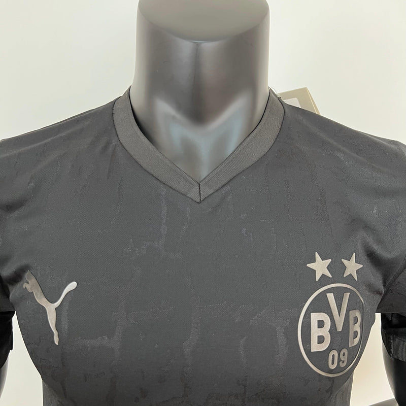 Camisa Borussia Dortmund Edição Carvão 2023 Puma - Preto - Masculino Jogador - DA Sports Oficial