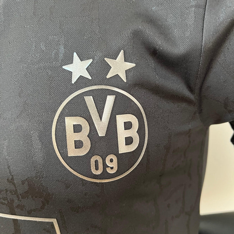 Camisa Borussia Dortmund Edição Carvão 2023 Puma - Preto - Masculino Jogador - DA Sports Oficial