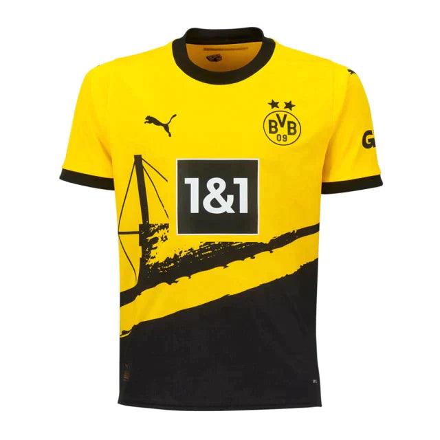 Camisa Borussia Dortmund Home 23/24 s/n° Torcedor Masculino - Amarelo e Preto - DA Sports Oficial