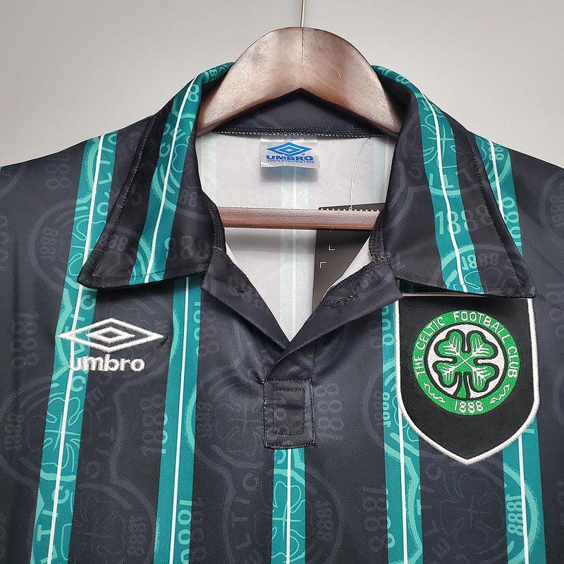 Camisa Celtic Retrô 1992/1993 Preta e Verde - Umbro - DA Sports Oficial