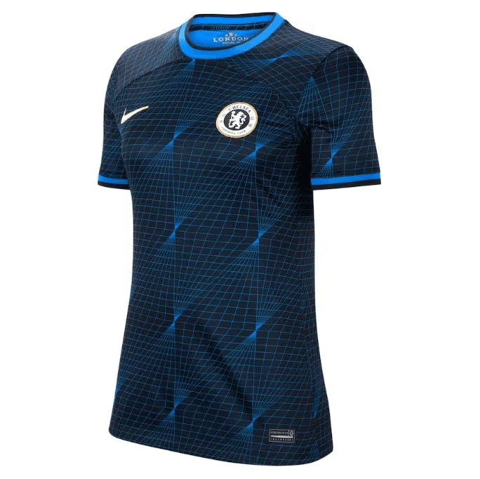 Camisa Chelsea Away 23/24 s/n° Torcedor Feminina - Azul - DA Sports Oficial