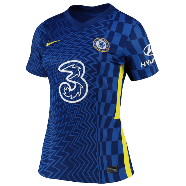 Camisa Chelsea Home 21/22 s/n° Torcedor Feminina - Azul - DA Sports Oficial