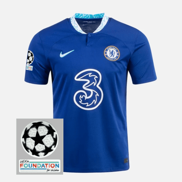 Camisa Chelsea I [Patch Champions League] 22/23 Nike - Azul - DA Sports Oficial