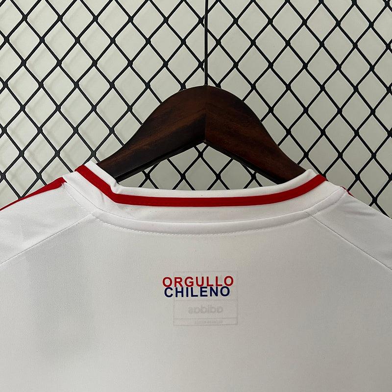 Camisa Chile 24/25 Away II - Branco - DA Sports Oficial