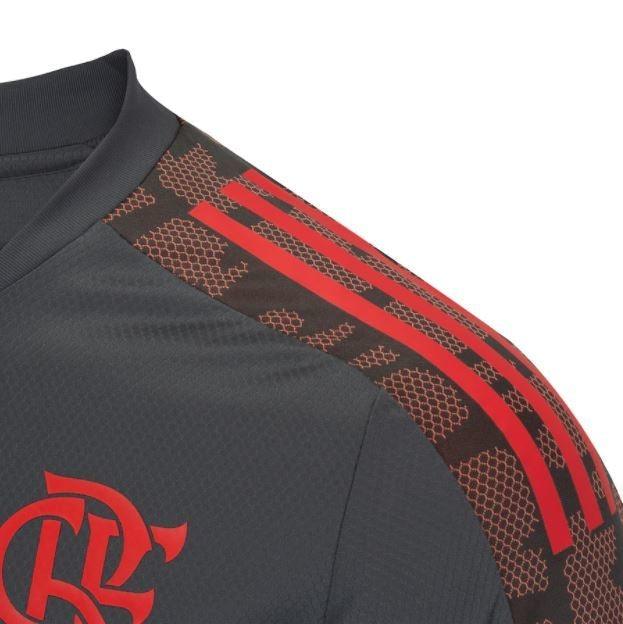 Camisa de Treino Flamengo 21/22 Adidas - Cinza - DA Sports Oficial