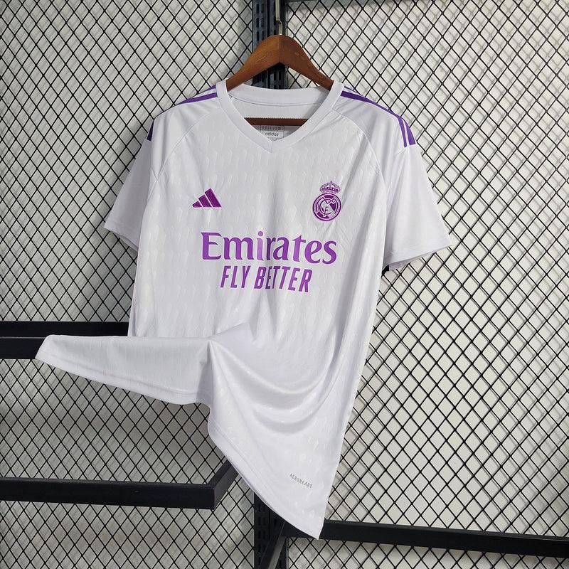 Camisa de Treino Real Madrid 23/24 Branca e Roxa - DA Sports Oficial