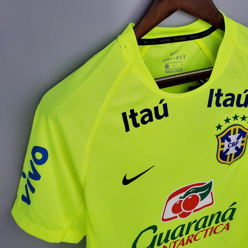 Camisa de Treino Seleção Brasil Nike - Verde Fluorescente - DA Sports Oficial