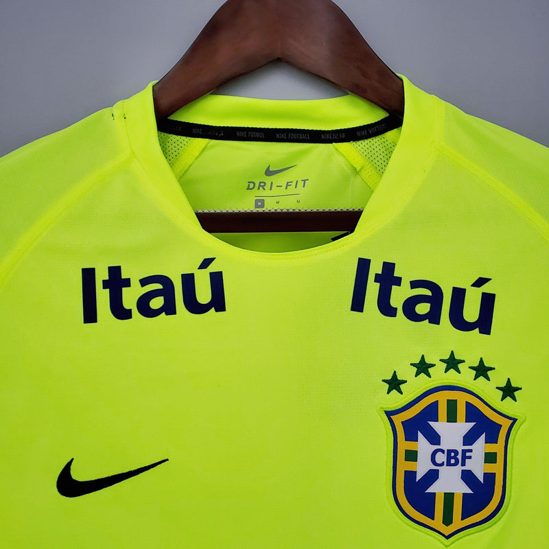 Camisa de Treino Seleção Brasil Nike - Verde Fluorescente - DA Sports Oficial