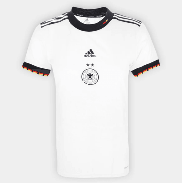 Camisa Feminina Bélgica 22/23 Adidas - Branco - DA Sports Oficial