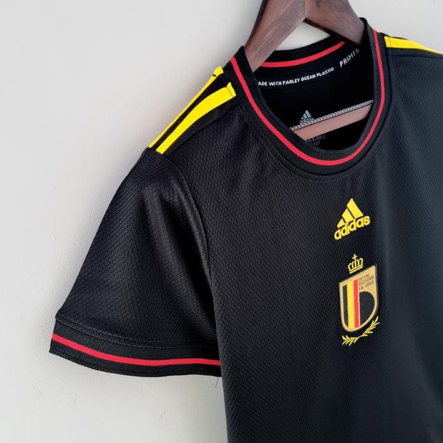 Camisa Feminina Bélgica 22/23 Adidas - Preto - DA Sports Oficial