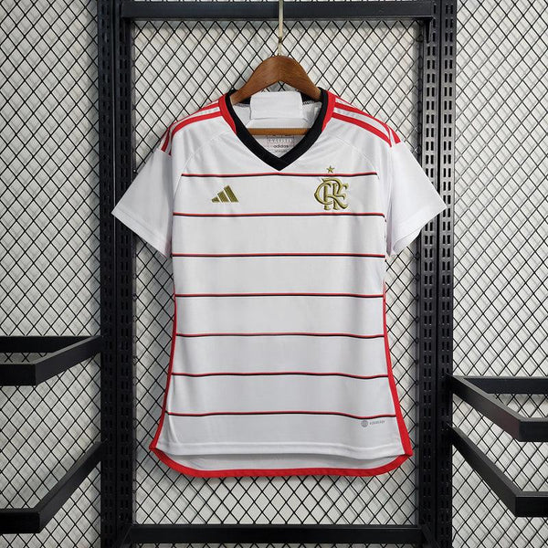 Camisa Feminina Flamengo 23/24 Adidas - Branca e dourada - DA Sports Oficial