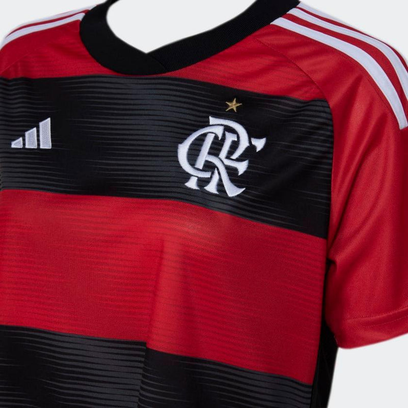 Camisa Feminina Flamengo 23/24 Adidas - Rubro Negro - DA Sports Oficial