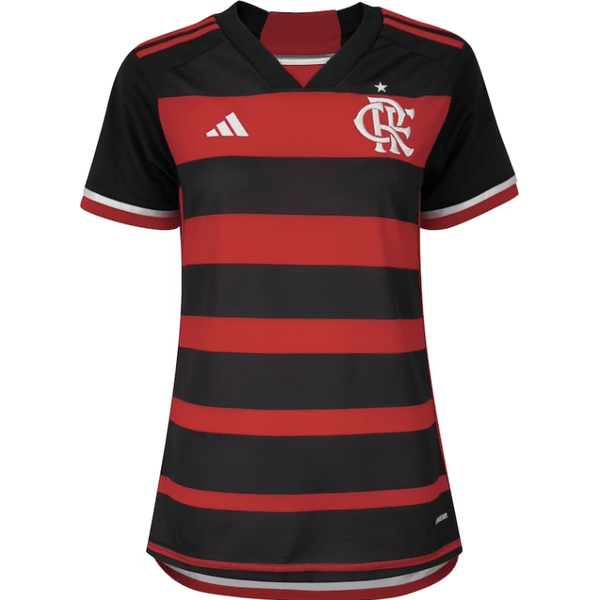 Camisa Feminina Flamengo I 24/25 Adidas - Rubro Negro - DA Sports Oficial