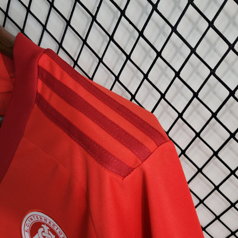 Camisa Feminina Internacional I 23/24 Adidas - Vermelho - DA Sports Oficial