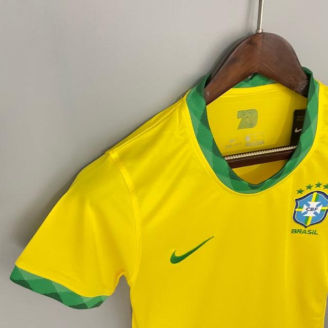 Camisa Feminina Seleção Brasil I 21/22 Nike - Amarela - DA Sports Oficial