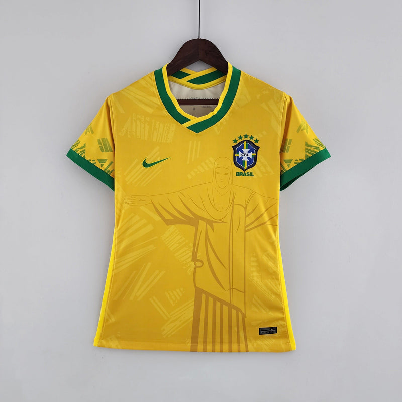 Camisa Feminina Seleção Brasil Nike - Amarela - Conceito Amarela Rio - DA Sports Oficial