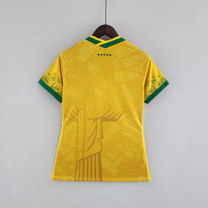 Camisa Feminina Seleção Brasil Nike - Amarela - Conceito Amarela Rio - DA Sports Oficial